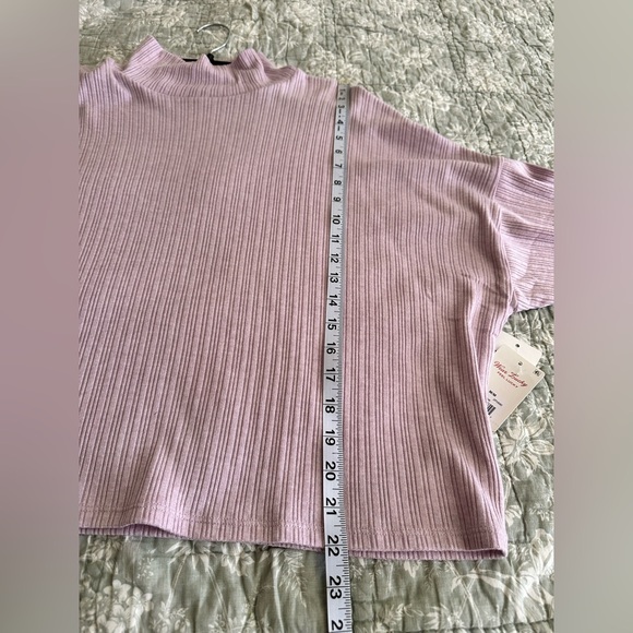 Lucky Brand Cloud Ribbed Mock Neck Top - Picture 11 of 12
